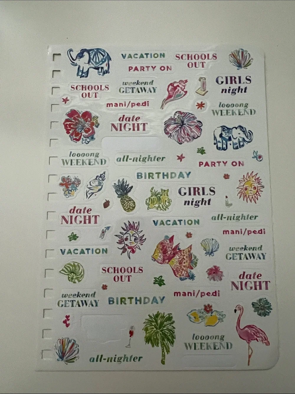 Lilly Pulitzer Decorative Planner Stickers